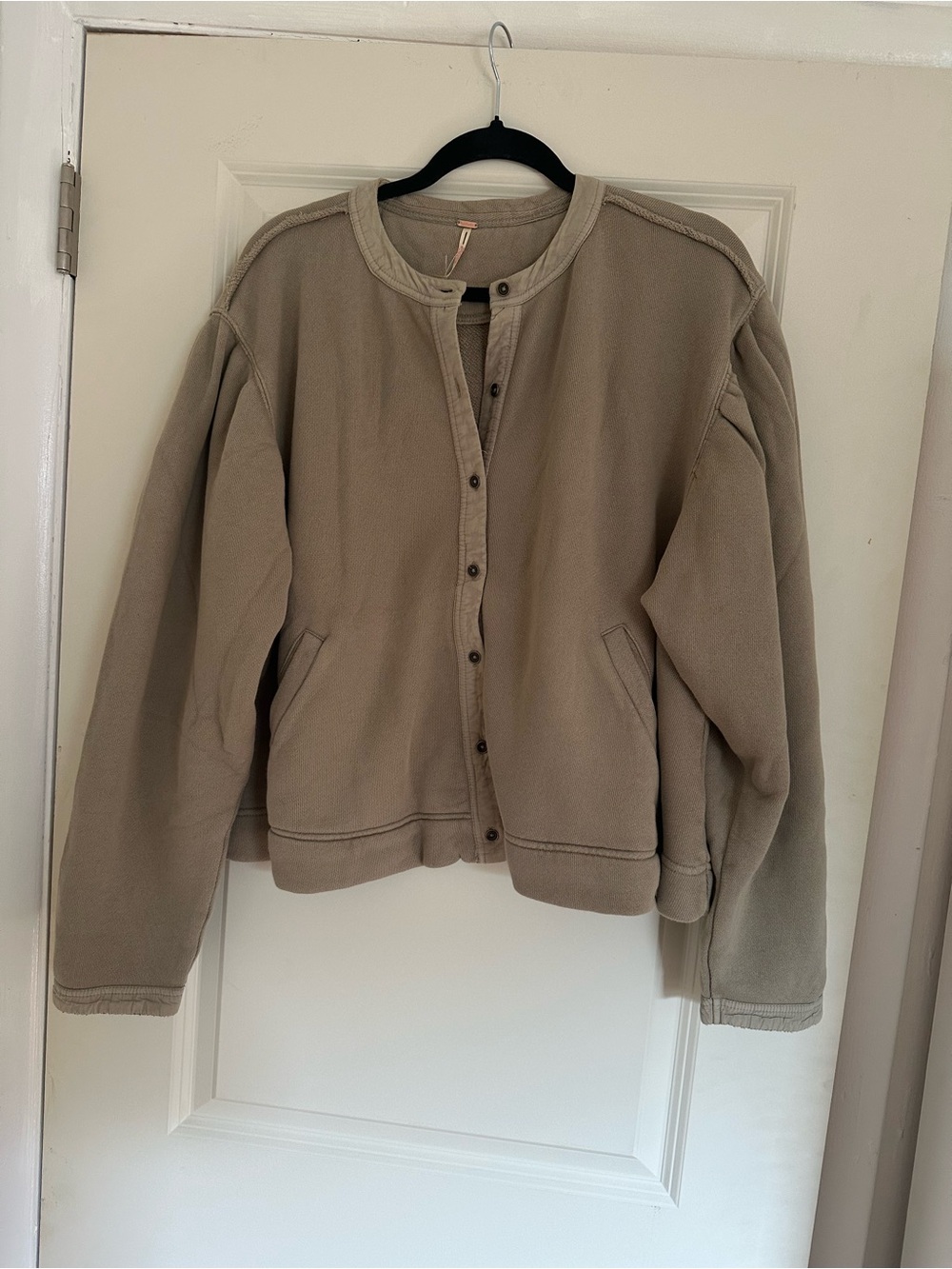 Free People Nomad Sage Green Button Cardigan